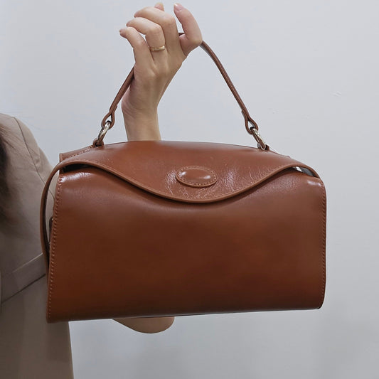 Ariana Boston Bag (Brown)