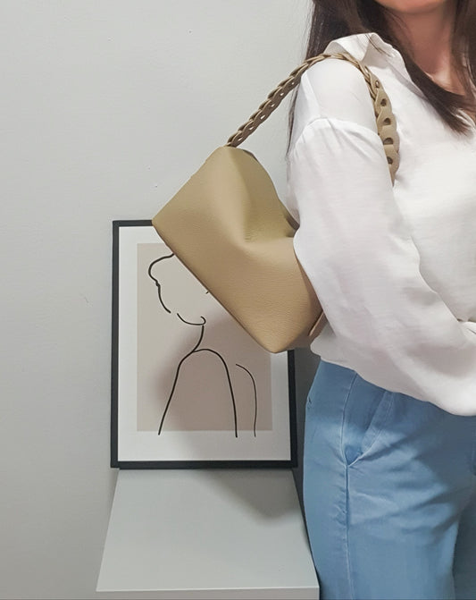 Freya Shoulder Bag (Almond)