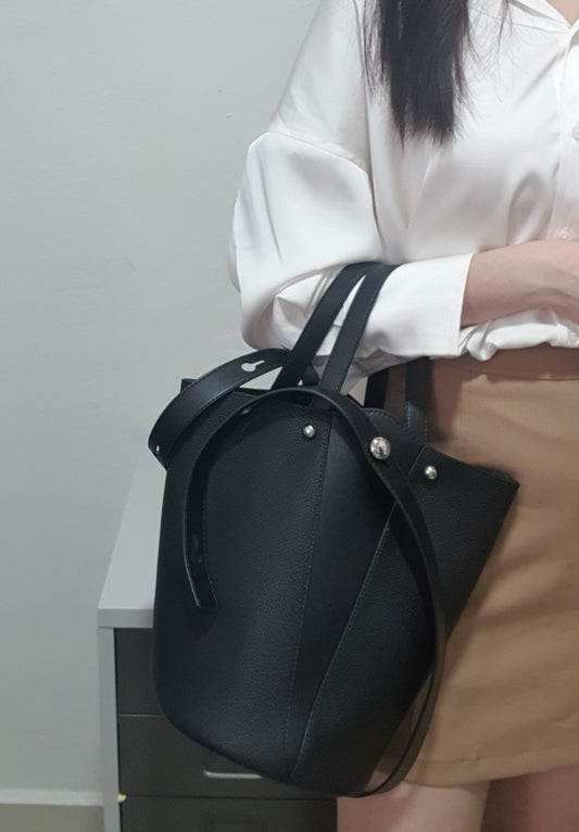Shelby Bucket Bag (Black)